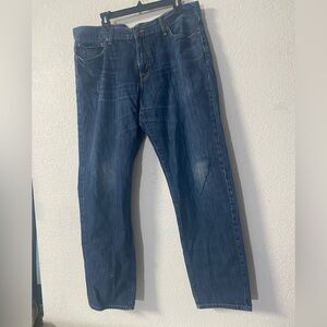 Lucky Brand Dark Blue 221 Original Straight Jeans 38x32